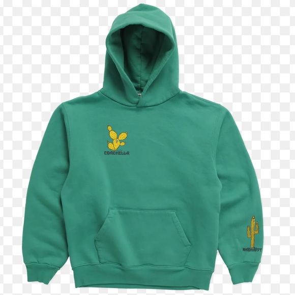 Madhappy Green Hoodie with Cactus Design - Picture 1 of 7